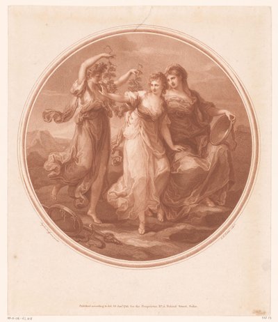 Beleza (Bellezza) aconselhada por Prudence (Prudentia), rejeita as tentações da Folly (Pazzia) de Jean Marie Delattre