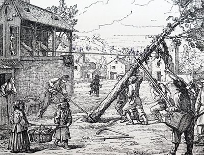 O plantio do Maypole de Jean Mariette