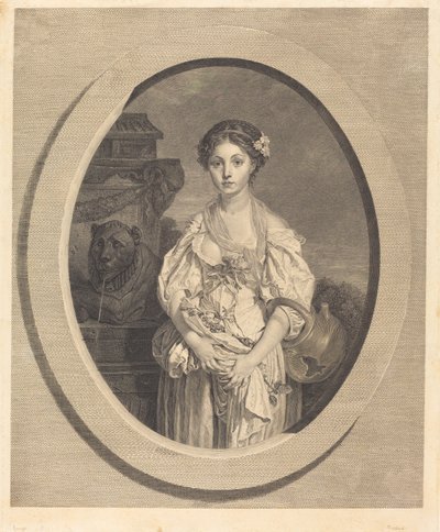 La cruche cassee de Jean Massard after Jean Baptiste Greuze