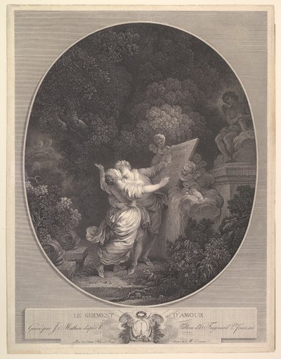 O Juramento de Amor.n.d. de Jean Mathieu