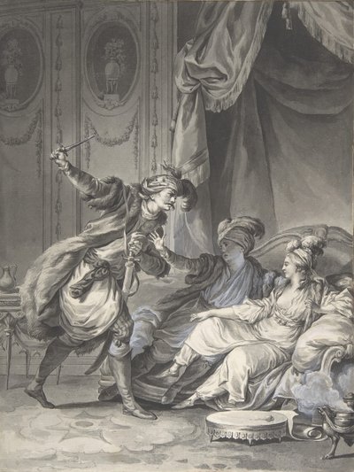 Como estavam lá, chega o tio, ca. 1778. de Jean Michel Moreau