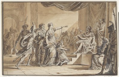Sabino e Epponina condenados por Vespasiano de Jean Michel Moreau