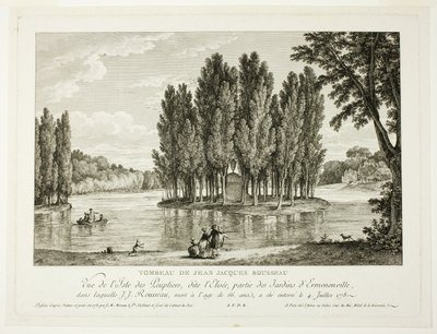 Túmulo de Jean Jacques Rousseau de Jean Michel Moreau
