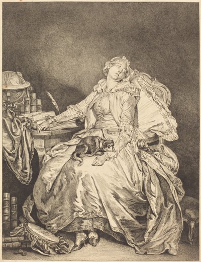 A filosofia do sono de Jean Michel Moreau after Jean Baptiste Greuze
