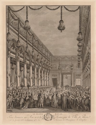 O banquete real de Jean Michel the Younger Moreau
