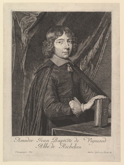 Amador Jean-Baptiste de Vignerod, abade de Richelieu. de Jean Morin