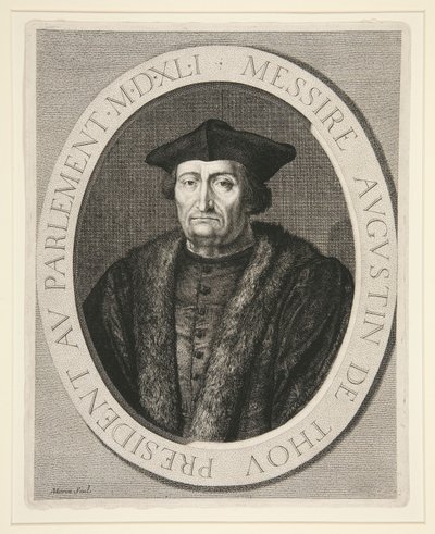 Augustin de Thou, Presidente do Parlamento de Paris de 1535 a 1544 de Jean Morin
