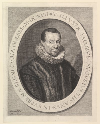 Jacques-Auguste de Thou, primeiro presidente do Parlamento. de Jean Morin