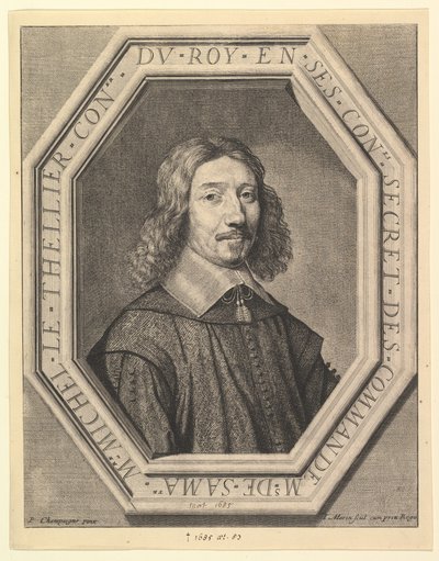Michel Le Tellier, conselheiro do rei, 1620-50. de Jean Morin