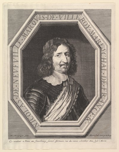 Nicolas de Neuville, marquês de Villeroy. de Jean Morin
