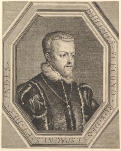 Filipe II, rei da Espanha. de Jean Morin