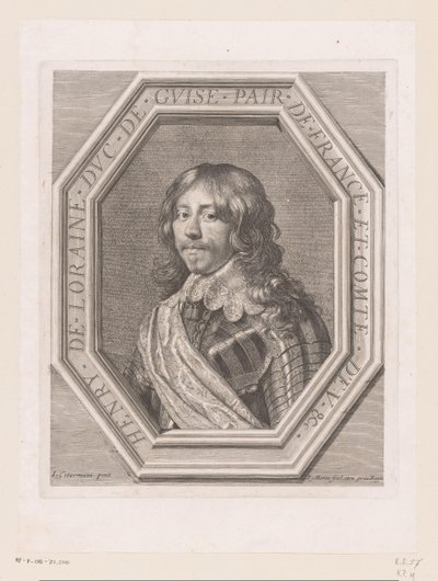 Retrato de Henrique II de Lorraine, Duque de Guise de Jean Morin