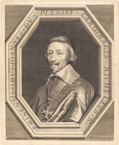 Cardeal Richelieu de Jean Morin after Philippe de Champaigne