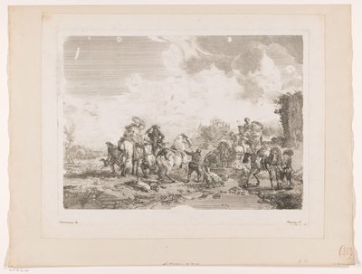 Festa de caça em repouso perto de uma fonte
La Fontaine de Venus
Impressões após pinturas de Philips Wouwerman (título da série)
Oeuvres de Ph.pe Wouwermans Hollandois (título da série) de Jean Moyreau