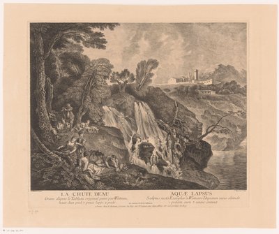 Rustende figuren bij een waterval
A Cascata - Aquae Lapsus (título sobre o objecto)
Oeuvre van Antoine Watteau (título da série)
A obra de Antoine Watteau, pintor ao rei na sua academia real de pintura e escultura (...) (título da série) de Jean Moyreau