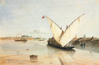 Barco do Nilo de Jean Nicolas Henri de Chacaton