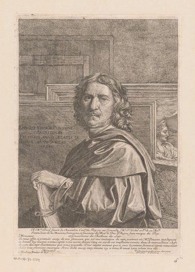 Retrato de Nicolas Poussin de Jean Pesne
