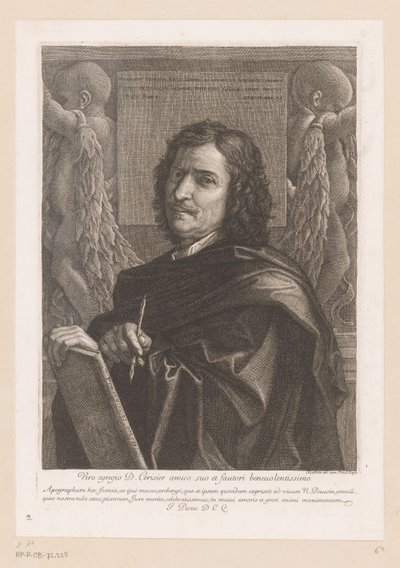 Retrato de Nicolas Poussin de Jean Pesne
