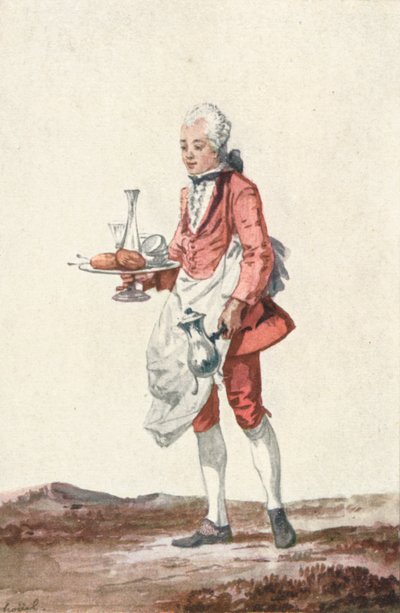 La Bouquetiere Garcon Cafetiere, século x18, 1903 de Jean-Pierre Houel