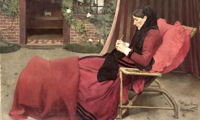 Retrato de minha mãe, 1902 de Jean Pierre Laurens