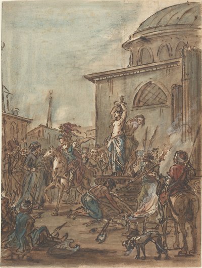 Olindo e Sophronia salvos por Clorinda de Jean Pierre Norblin