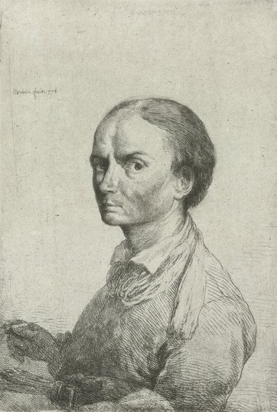 Auto-retrato de Jean Pierre Norblin de la Gourdaine de Jean Pierre Norblin de La Gourdaine