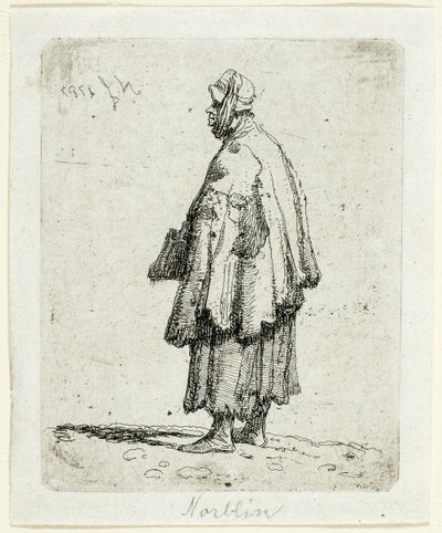 Mulher mendiga de Jean Pierre Norblin de La Gourdaine
