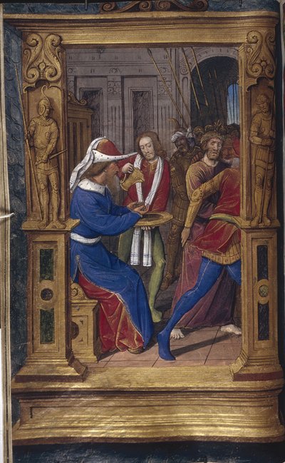 Pilatos lava as mãos de Bastard Letters, ca 1490-1510 de Jean Poyet