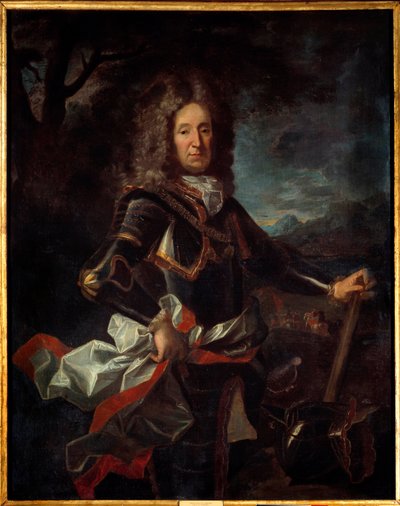 Retrato de Charles Henri de Lorraine, Príncipe de Vaudemont (1649-1723) filho de Charles IV. Pintura de Jean Ranc (1674-1735) de Jean Ranc