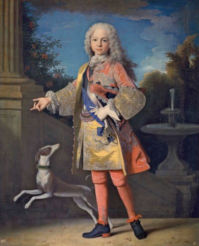 Retrato de Fernando VI de Espanha 1713-1759, ca 1723. de Jean Ranc