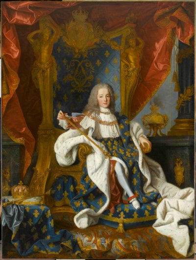 Retrato de Luís XV 1710-1774 rei da França, aos 9 anos de idade, 1719. de Jean Ranc