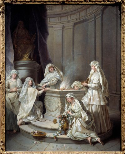 Antigas virgens. Pintura de Jean Raoux (1677-1734) de Jean Raoux
