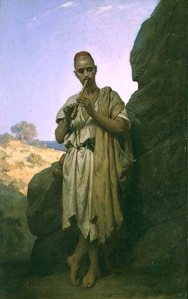 Um músico árabe de Jean Raymond Hippolyte Lazerges
