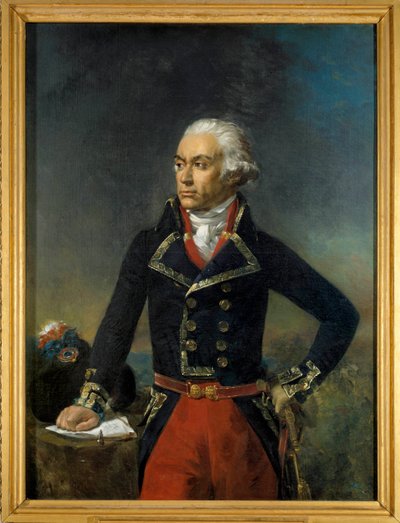 Retrato de Charles Francois Dumouriez, General em Chefe da Armee do Norte 1792 (1739-1823) Pintura de Jean-Sebastien Rouillard (1789-1852) 1835 Sol. 1,35x1 m. de Jean Sebastien Rouillard