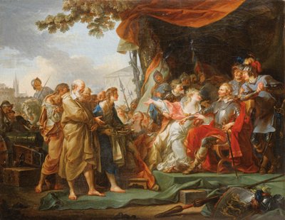 Francês:  Les Bourgeois de Calais Os Burgueses de Calais de Jean Simon Berthelemy