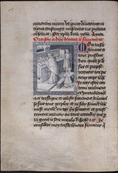 Santa Missa com Filipe o Bom. O Livro de Horas de Filipe de Borgonha, ca 1455 de Jean Tavernier