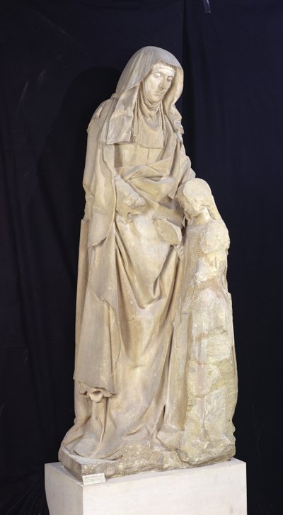 Santa Ana educando a Virgem, do Castelo dos Duques de Bourbon, Chantelle, c.1500-03 de Jean fl.c.1465 c.1516 Guilhomet