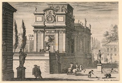 Um parque de um castelo de Jean le Pautre