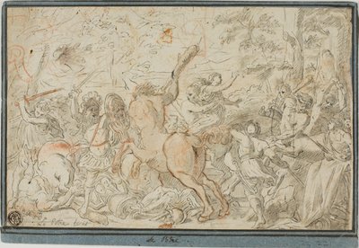 Batalha de Lapiths e Centauros de Jean le Pautre