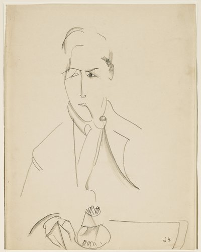 Retrato de Modigliani com tubo de Jeanne Hébuterne