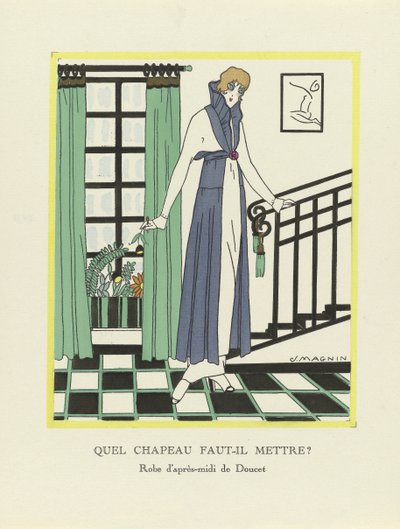 Que chapéu devo eu põr 1914 (estêncil) de Jeanne Magnin