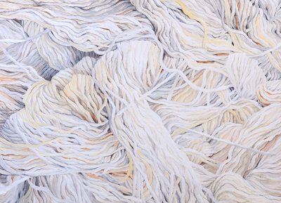 Branco de lã, 2013 (guache sobre papel) de Jeanne Maze