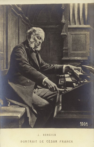 Cesar Franck, compositor, pianista, organista e professor de música nascido na Bélgica que trabalhou em Paris durante sua vida adulta (1822-1890) de Jeanne Rongier