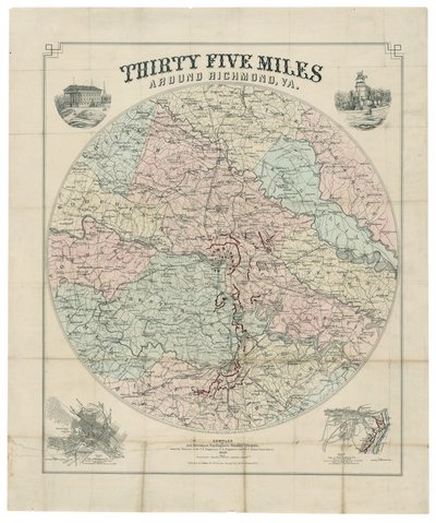 Trinta e cinco milhas à volta de Richmond, Va. de Jedediah Hotchkiss