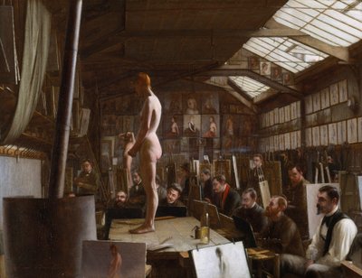 Atelier de Bouguereau na Académie Julian, Paris de Jefferson David Chalfant