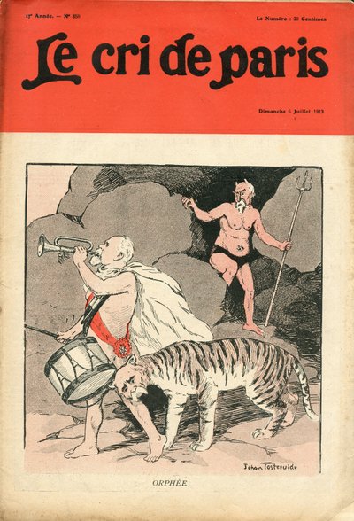 Capa do "Le Cri de Paris". de Jehan Testevuide