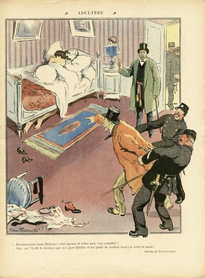 Ilustração de Jehan Testevuide (1873-1924) em Le Lire de Jehan Testevuide