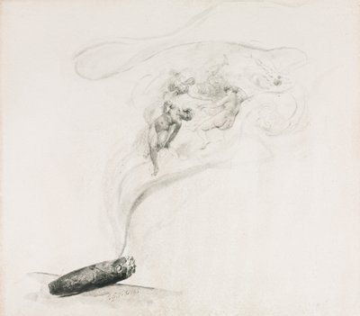 Na fumaça de Jehan Georges Vibert
