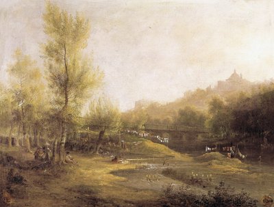 Les lavandieres de Manzanares (pintura) de Jenaro Pérez Villaamil