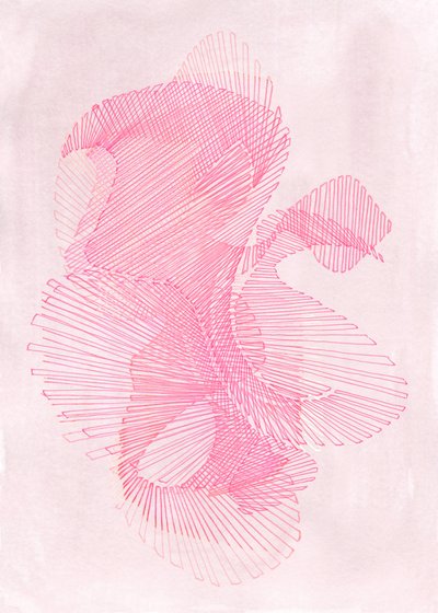 Geometria em Rosa Suave de Jenja Braun